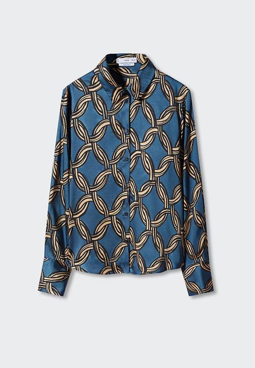 MANGO - Plus shirt katea - mid blue