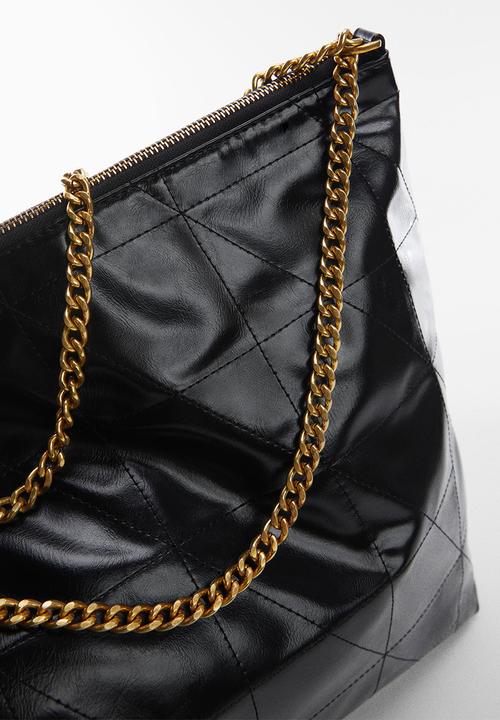 MANGO - Sack bag blake - black