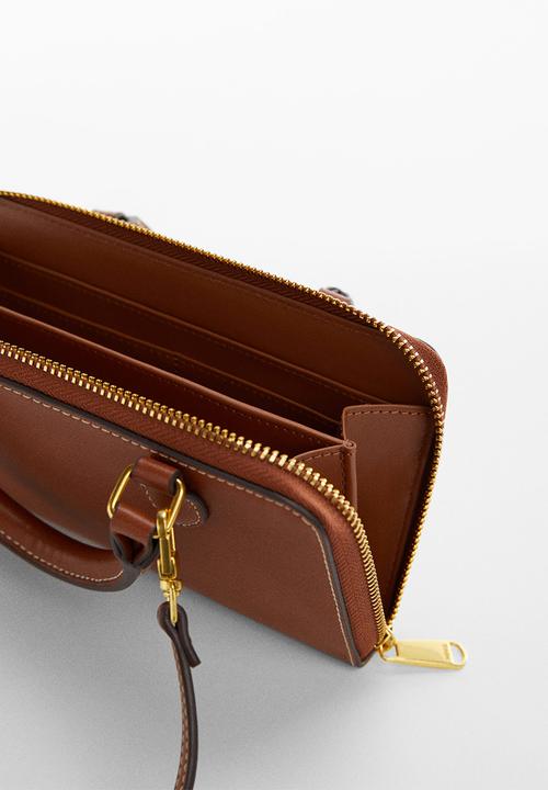 MANGO - Purse strike - brown