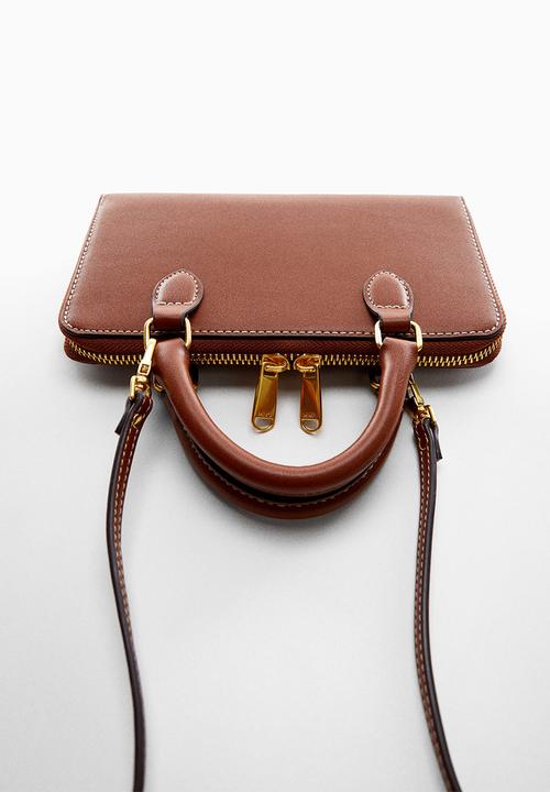 MANGO - Purse strike - brown