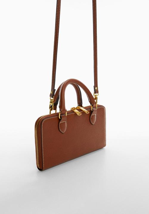 MANGO - Purse strike - brown