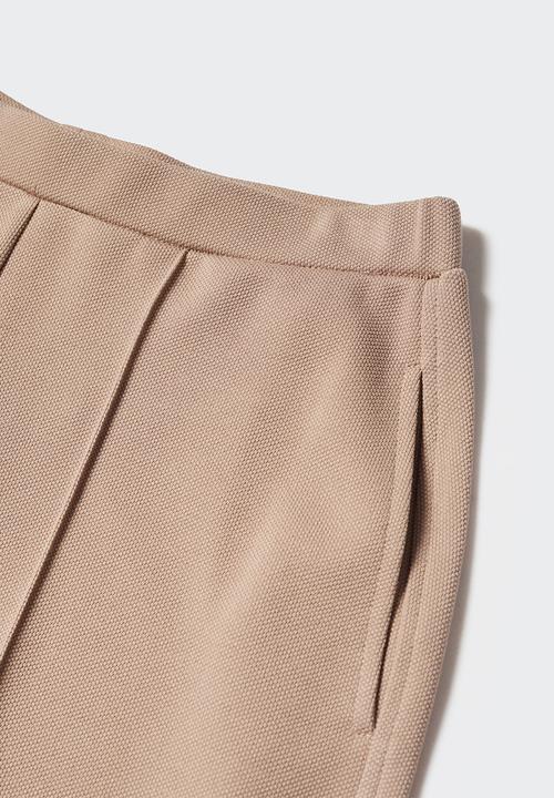 MANGO - Trousers pique - light beige