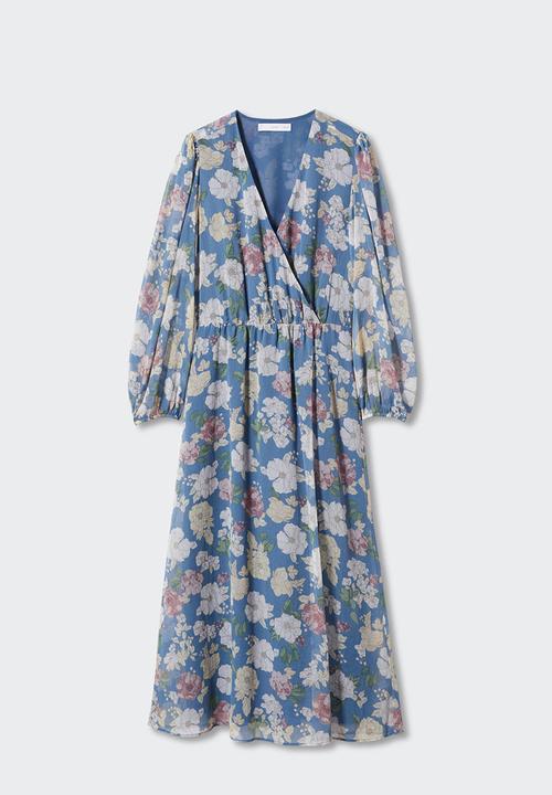 MANGO - Plus dress kuk - mid blue