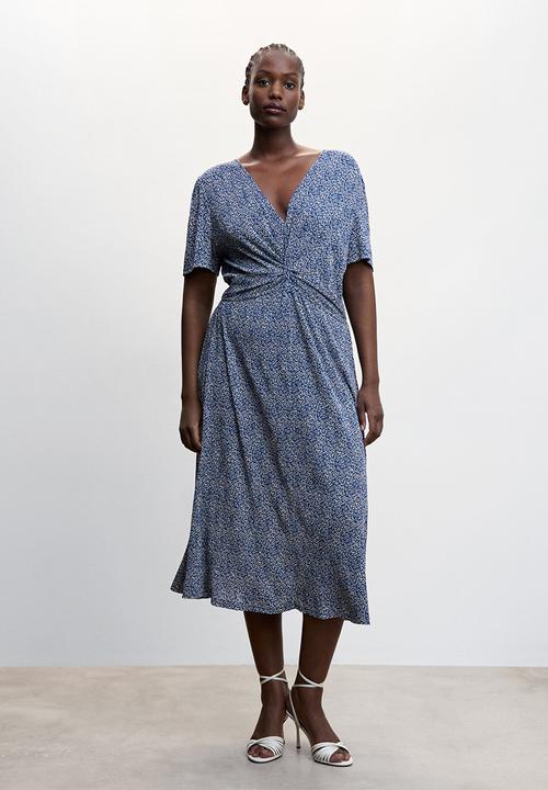 MANGO - Plus dress poma - mid blue