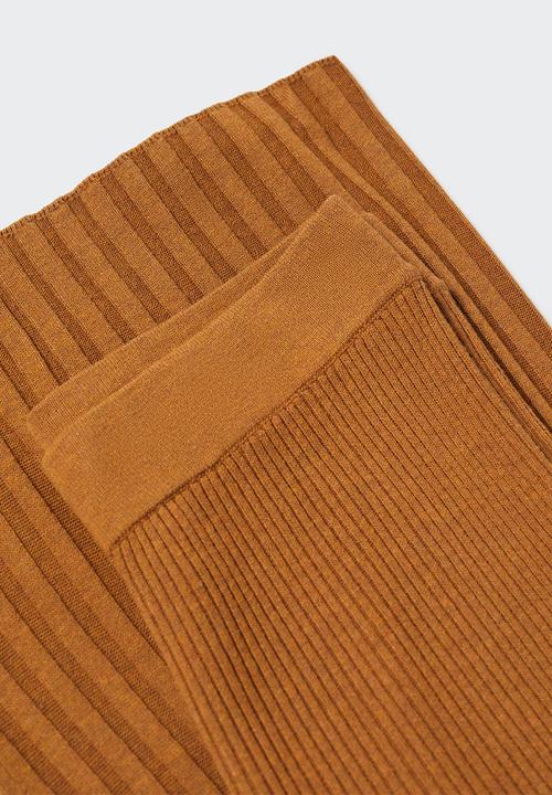 MANGO - Trousers layers - mid brown