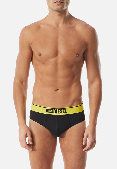Diesel  - Umbr-andre 3 pack briefs - black/contrast waistband
