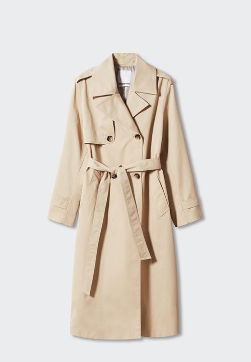 MANGO - Plus trench coat angela - light beige