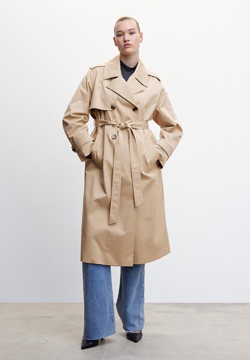 MANGO - Plus trench coat angela - light beige