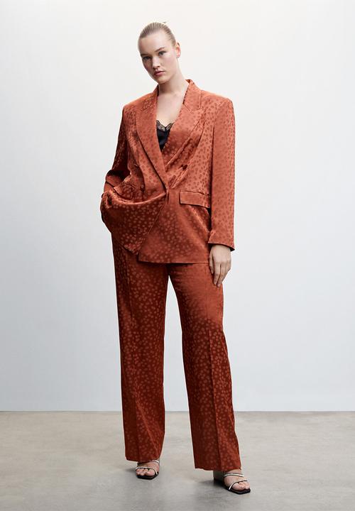 MANGO - Plus blazer topete - mid orange