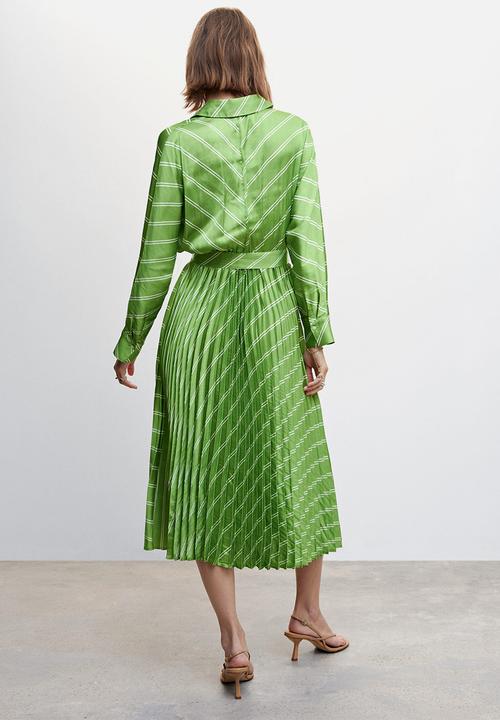MANGO - Dress galo - green