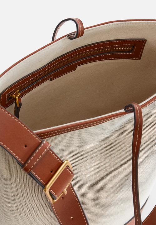 MANGO - Bag cantalar - brown 