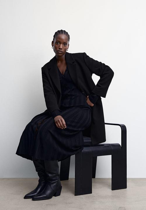 MANGO - Plus coat sugus - black