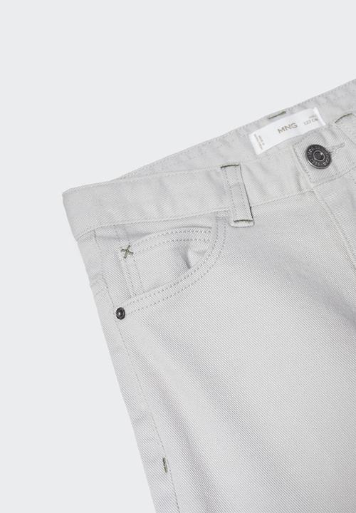 MANGO - Trousers peru4 - ice- white