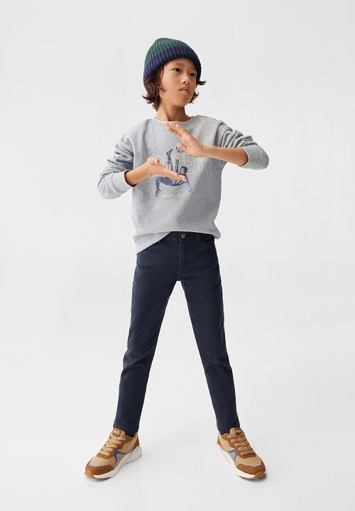 MANGO - Trousers peru4 - navy