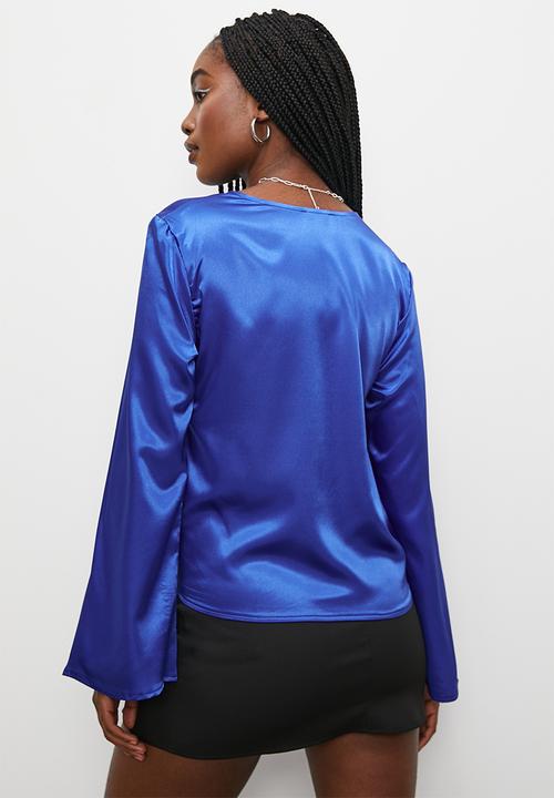 Blake - Satin blouse - blue