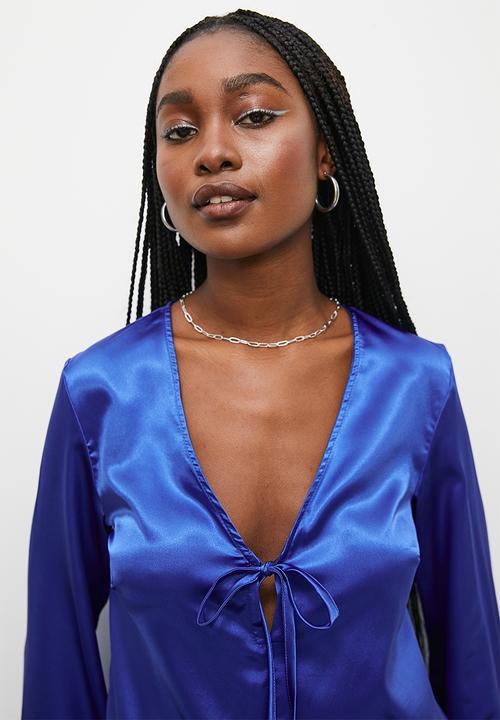 Blake - Satin blouse - blue
