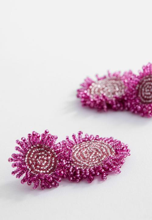 MANGO - Earrings romina - purple