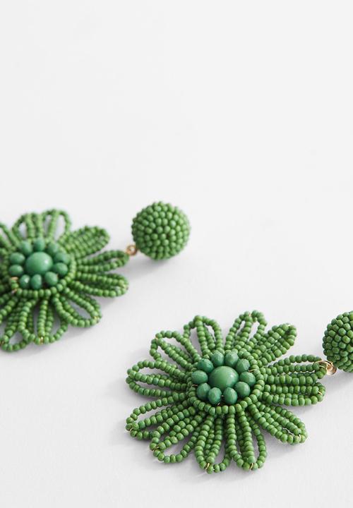 MANGO - Earrings rossana - green