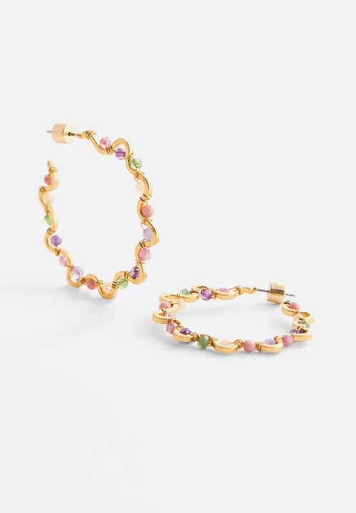 MANGO - Earrings ronda - gold