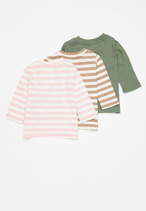 Cotton On - 3 Pack jamie long sleeve tee - multi