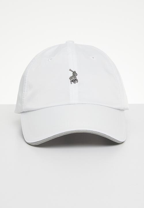 POLO - 6 Panel metal peak - white 