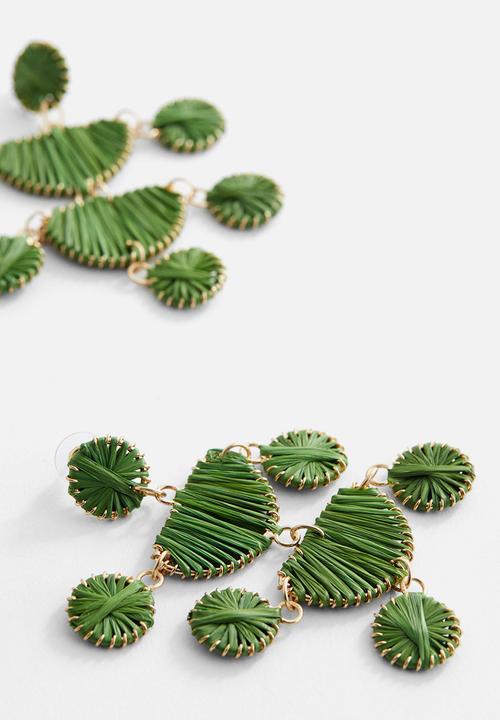 MANGO - Earrings ruth - green