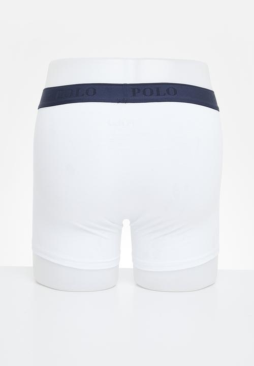 POLO - Men plain knit boxer - white