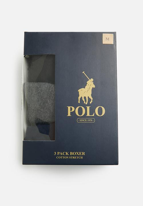 POLO - Men basic knit boxer 3-pack - multi