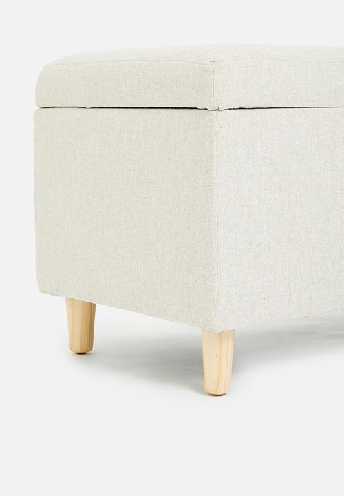 Sixth Floor - Yogi storage ottoman - natural