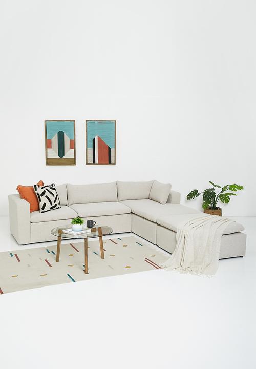Sixth Floor - Halo modular ottoman - natural