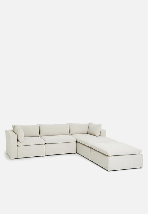 Sixth Floor - Halo modular ottoman - natural
