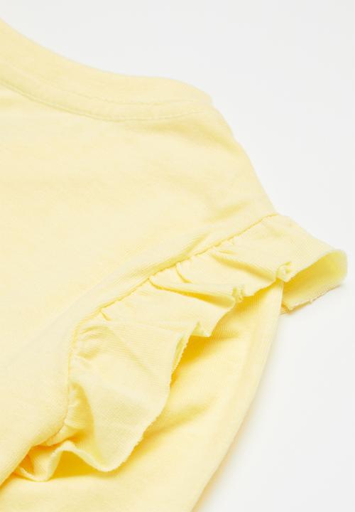 Pop Candy - 2 Pack graphic tees - rose pink & yellow interlock