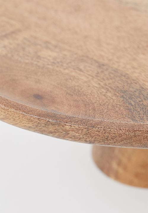 H&M - Mango wood cake stand - brown