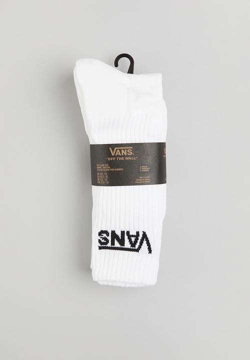 Vans - Mn 3 pack classic crew - white 