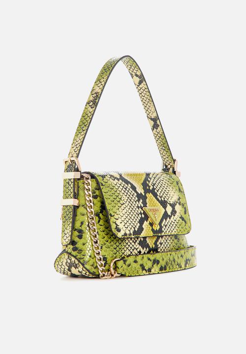 GUESS - Desideria mini flap shoulder bag - kiwi