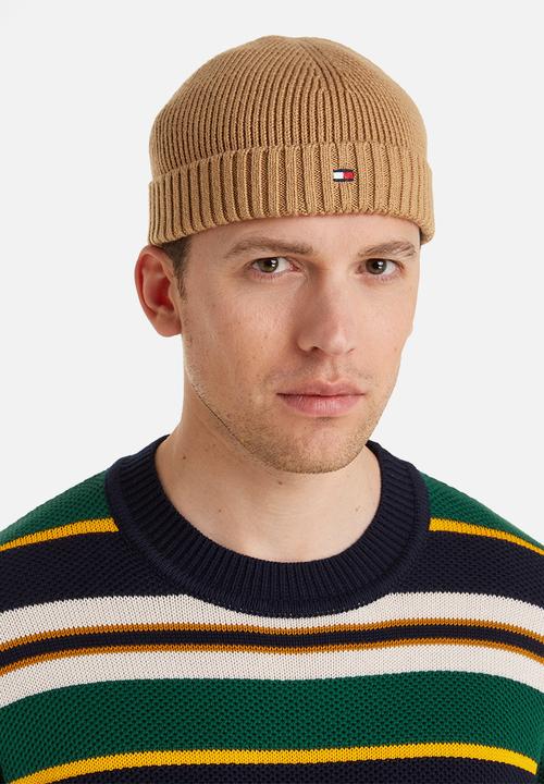 Tommy Hilfiger - Th flag short beanie - countryside khaki