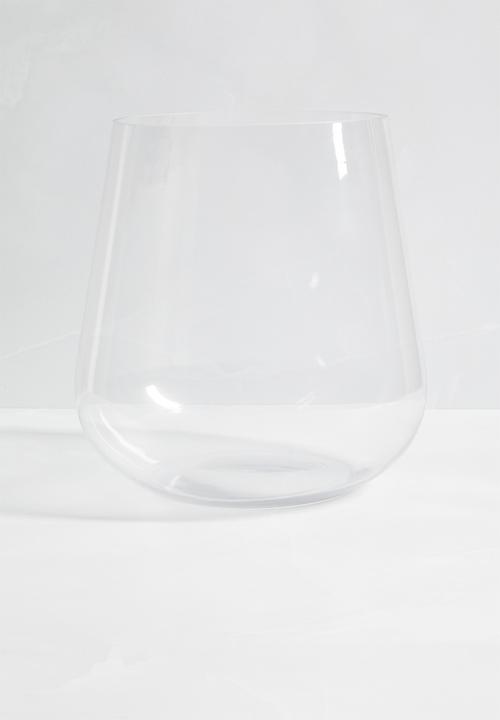 Silk By Design - Bulb glass vase - clear