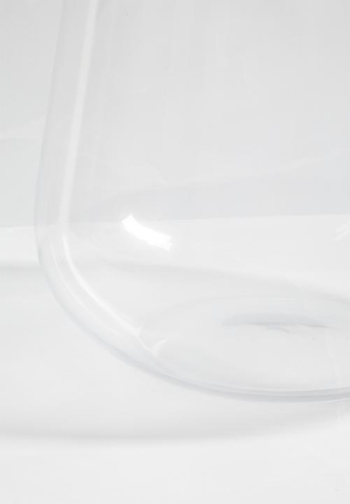 Silk By Design - Bulb glass vase - clear