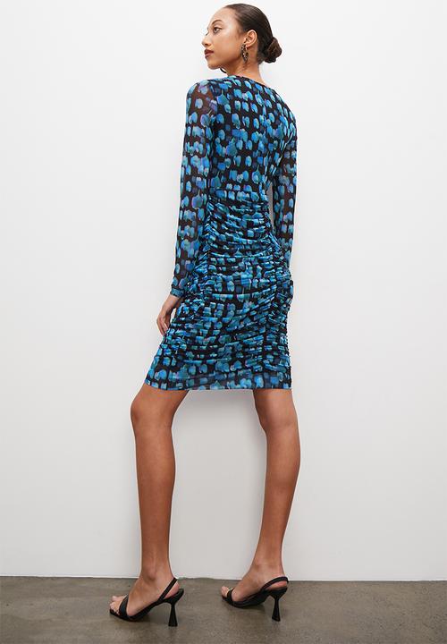 Superbalist - Corset detail ruched mini dress - sea skin