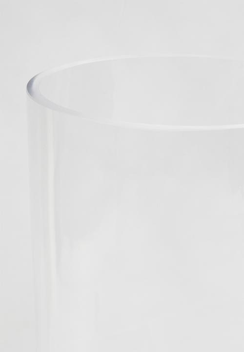 Silk By Design - Cylinder glass vase tall - clear