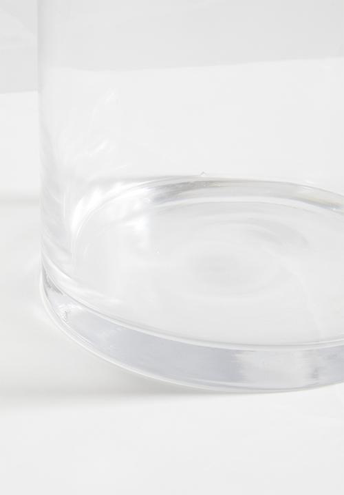 Silk By Design - Cylinder glass vase tall - clear