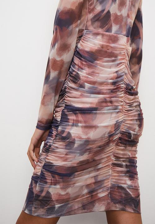 Superbalist - Corset detail ruched mini dress - soft focus