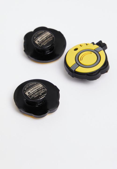 Crocs - Minions 3 pack jibbitz - yellow & black