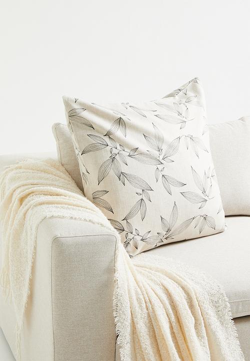 Sixth Floor - Sato cushion cover - black & neutral 