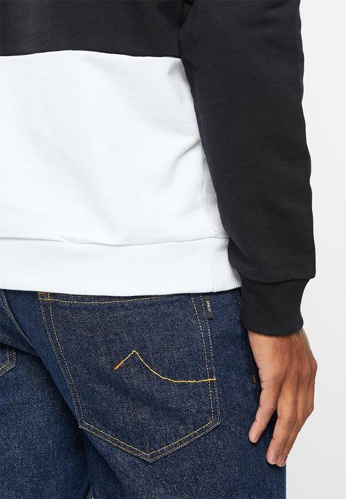 POLO - Men pjc hooded long sleeve sweat top - black