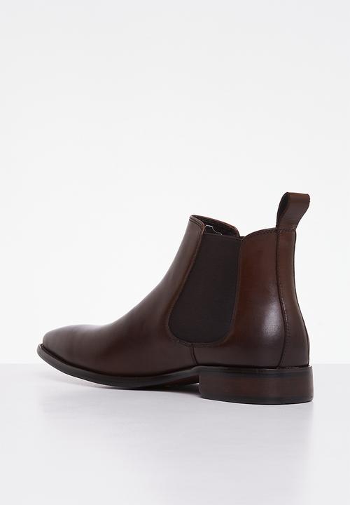 POLO - Low rise chelsea leather boot - brown