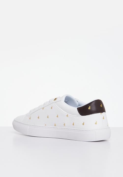 POLO - Colour block monogram sneaker - white