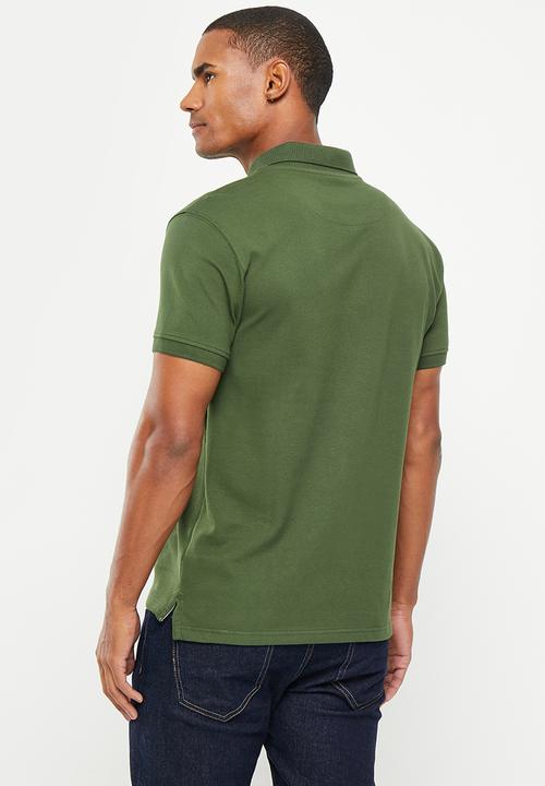POLO - Mens pique short sleeve golfer - fatigue