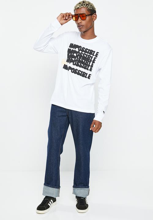 adidas Originals - New age long sleeve tee m - white