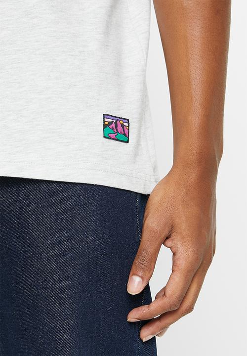 Superdry. - Vintage 90s terrain tee - glacier grey marl